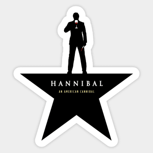 HANNIBAL: An American Cannibal (black) Sticker